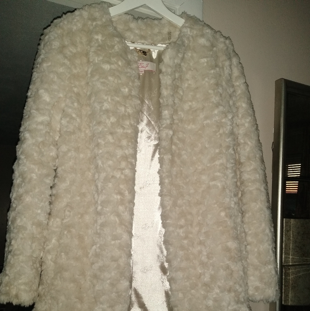 Eliza J faux fur coat